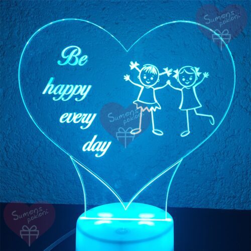 Led lampa BE HAPPY